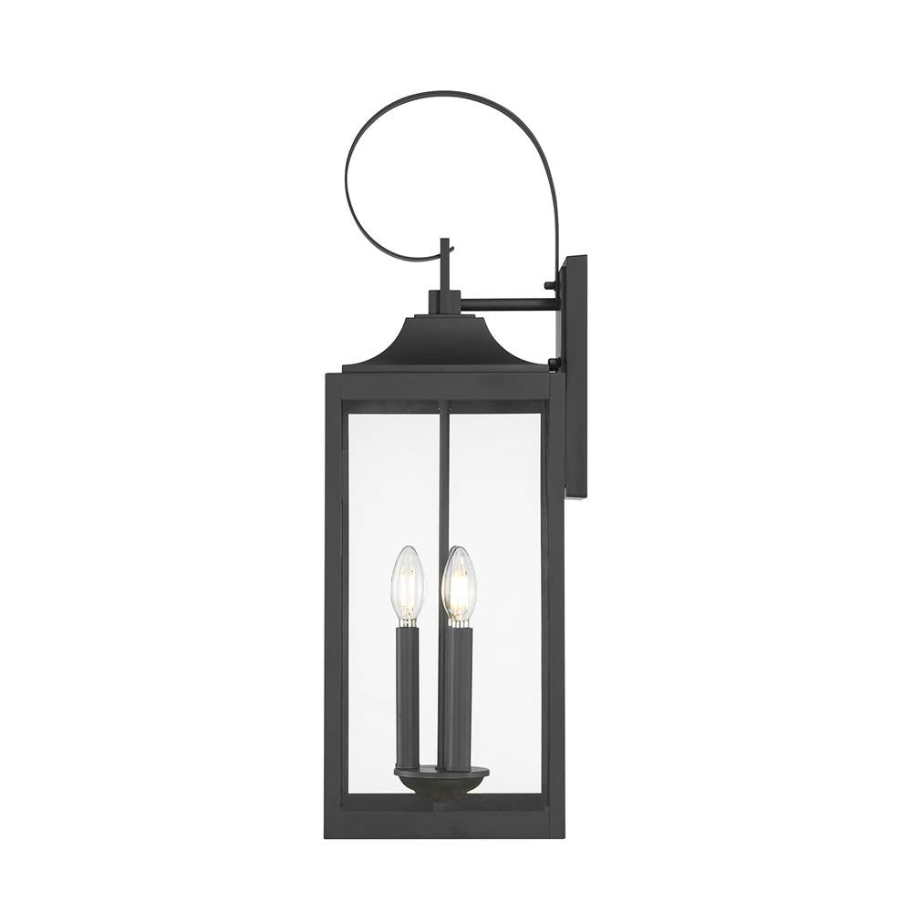 Millennium Lighting 402203-PBK Powder Coated Black Halston 28'' High 3-light Outdoor Lantern Image 7