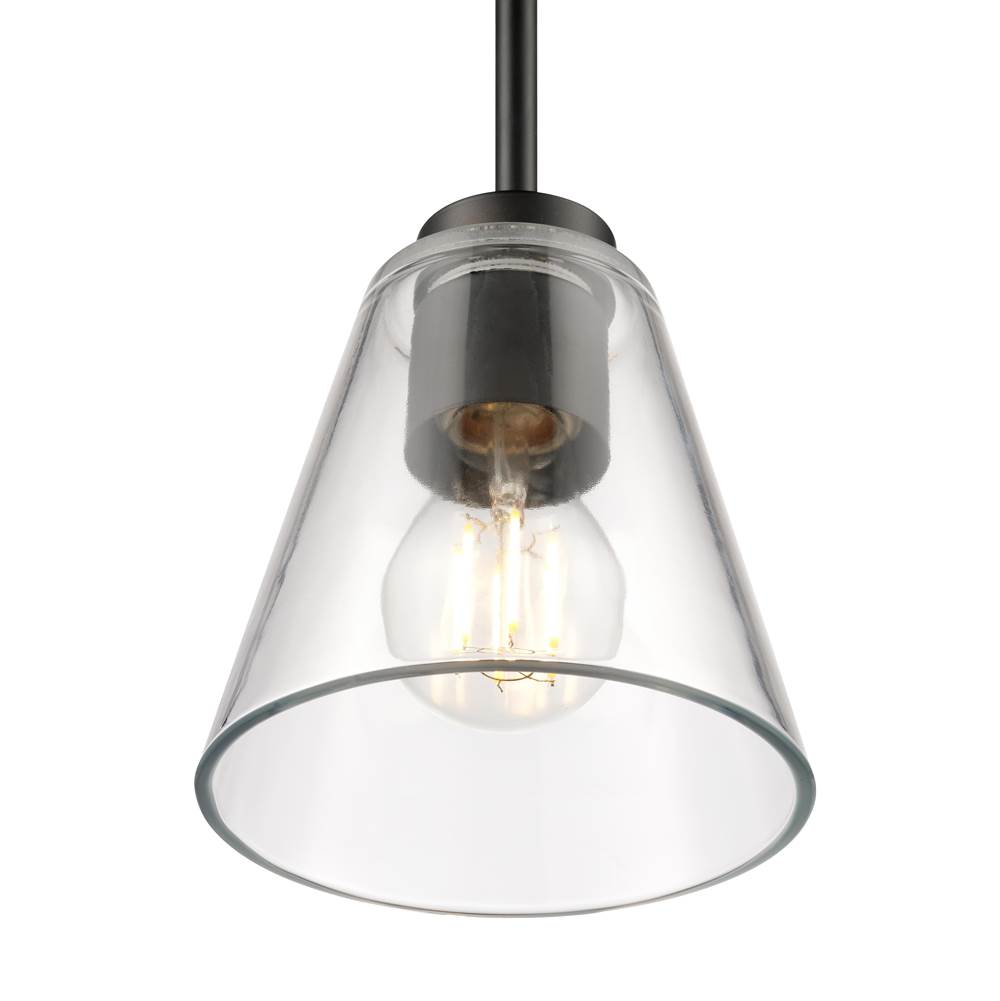 Millennium Lighting 64101-MB Matte Black Strayhan 5.75'' 1-light Mini Pendant - Matte Black Image 6
