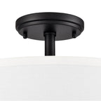 Millennium Lighting 41102-MB Matte Black Guyten 13'' Wide 2-light Semi Flush - Matte Black Image 3