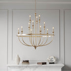 Millennium Lighting 28012-MG Modern Gold Chandelier Ceiling Light Image 2