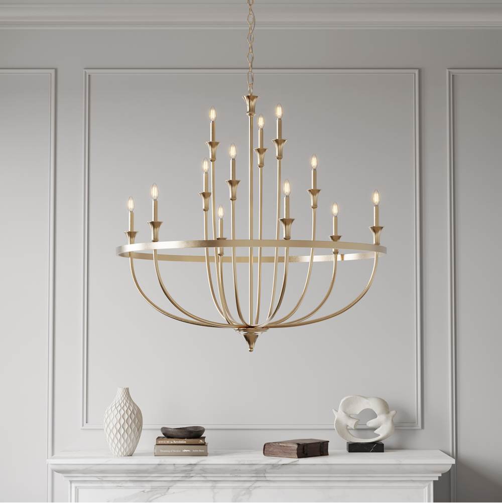 Millennium Lighting 28012-MG Modern Gold Chandelier Ceiling Light Image 2