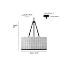 Millennium Lighting 210104-MB Matte Black Namiro 19.75'' Wide 4-light Pendant Image 2