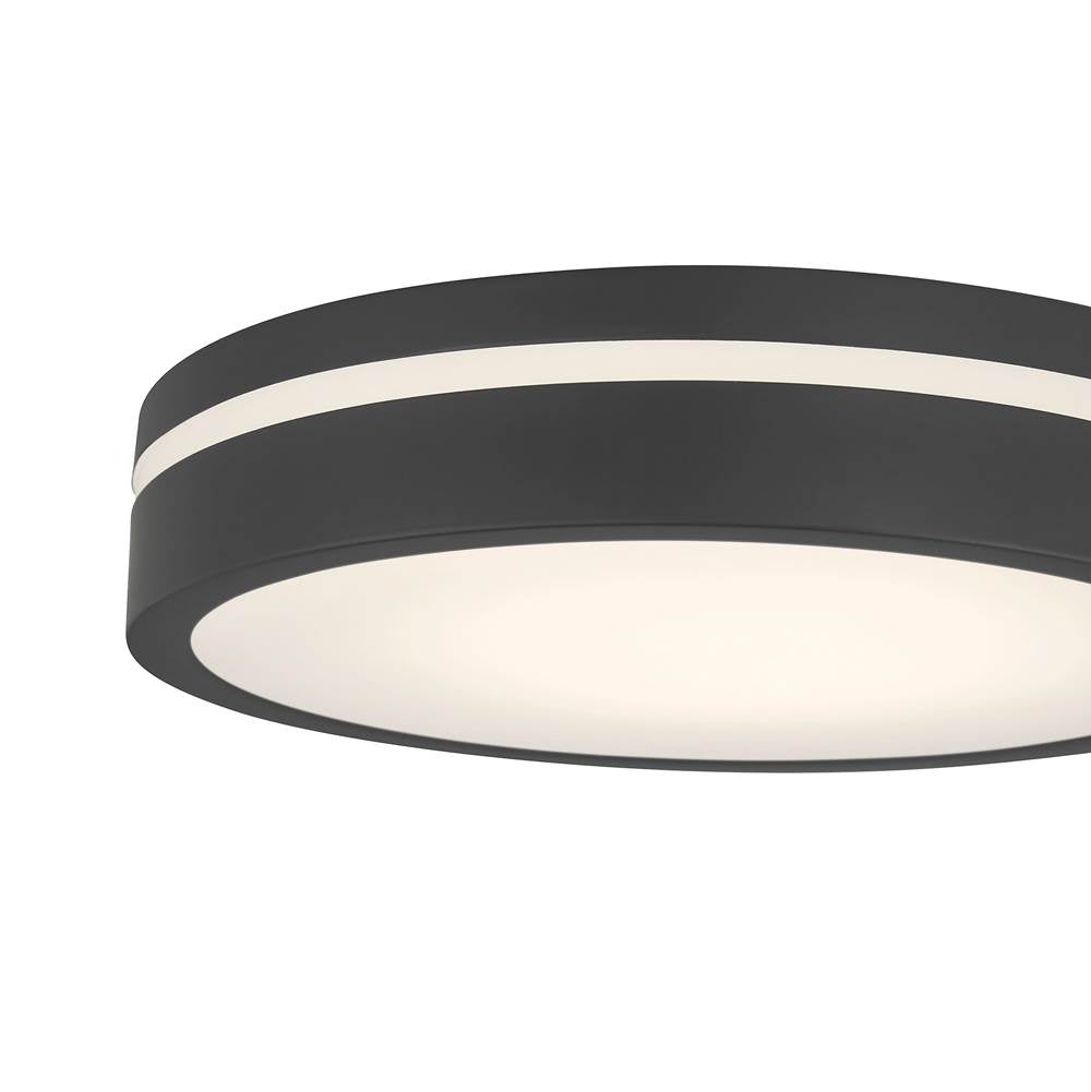 Millennium Lighting 401001-MB Matte Black Soltra 13'' Wide Led Flush Mount Image 5