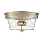 Millennium Lighting Strayhan 13'' 2-light Flush Mount - Brushed Nickel