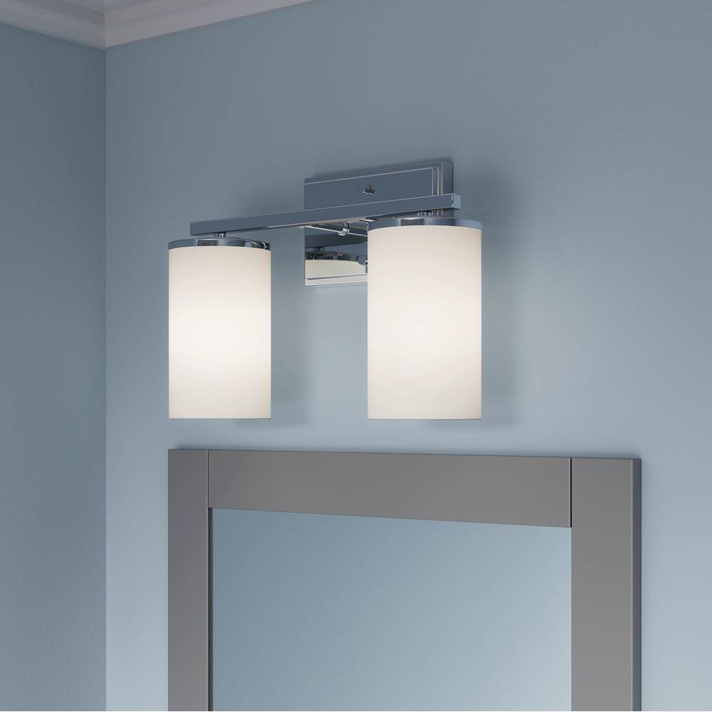 Millennium Lighting 2702WG-CH Chrome Verlana 14'' 2-light Vanity - Chrome Image 3