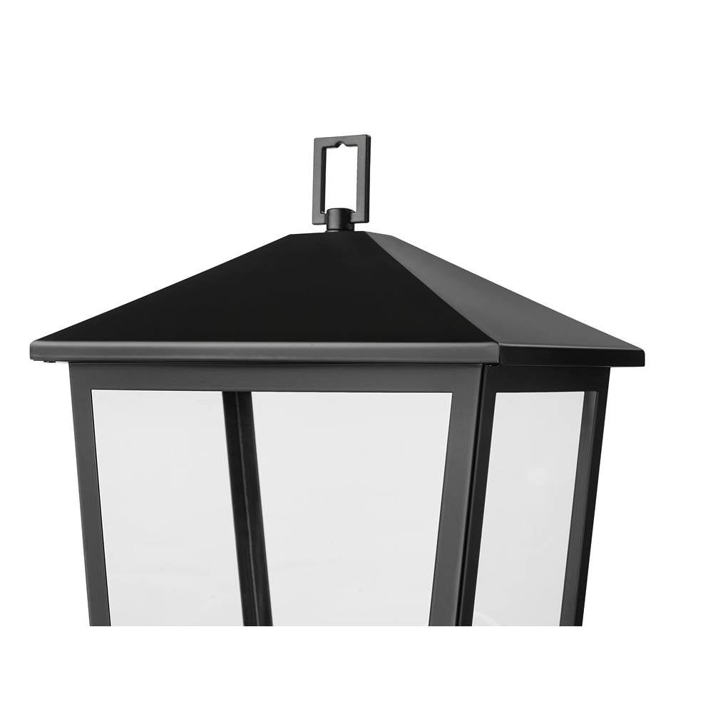 Millennium Lighting 198301-PBK Powder Coated Black Munger 23'' High 1-light Outdoor Post Lantern - Powder Coated Black Image 5
