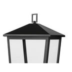 Millennium Lighting 198301-PBK Powder Coated Black Munger 23'' High 1-light Outdoor Post Lantern - Powder Coated Black Image 5