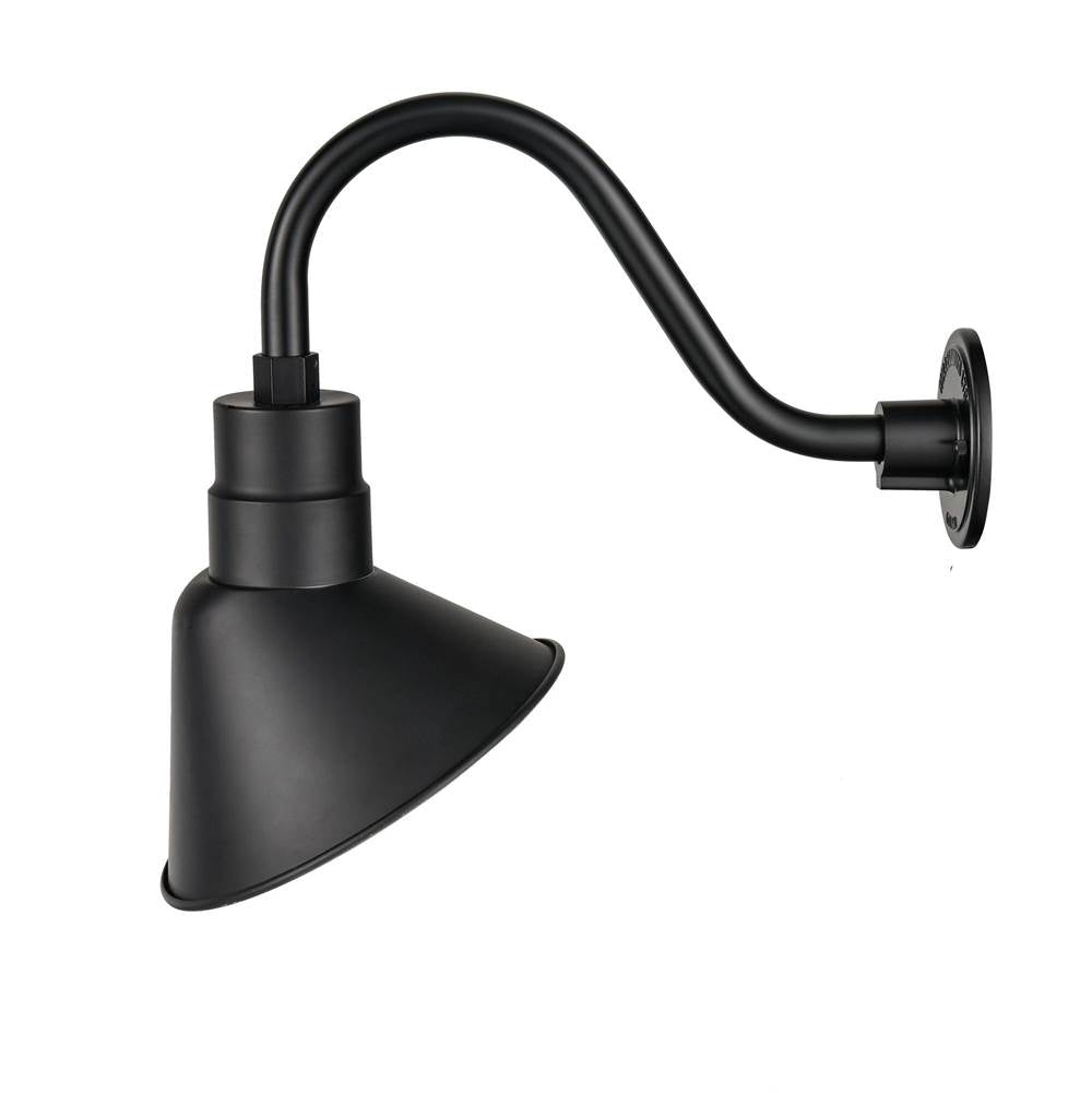 Millennium Lighting LEDRAS10-SB Satin Black Led Angle Shade Image 1