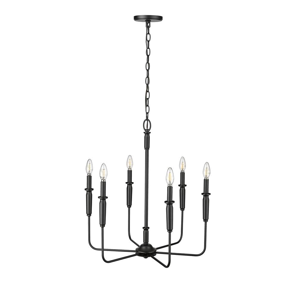 Millennium Lighting 29306-MB Matte Black Chandelier Ceiling Light Image 4