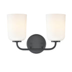 Millennium Lighting 214202-MB Matte Black Laphia 14'' Wide 2-light Vanity - Matte Black Image 6