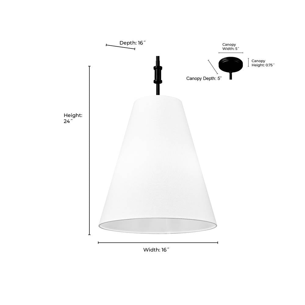 Millennium Lighting 16303-PN Polished Nickel Adorra 16'' Wide 3-light Pendant - Polished Nickel Image 3