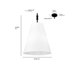 Millennium Lighting 16303-PN Polished Nickel Adorra 16'' Wide 3-light Pendant - Polished Nickel Image 3