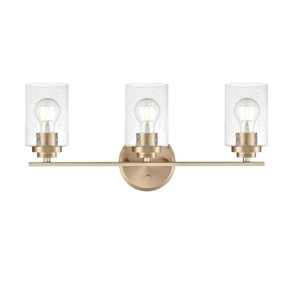 Millennium Lighting 3683-MG Modern Gold Moven 22'' Wide 3-light Vanity - Modern Gold Image 6
