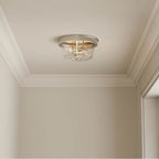 Millennium Lighting 64102-BN Brushed Nickel Strayhan 13'' 2-light Flush Mount - Brushed Nickel Image 2