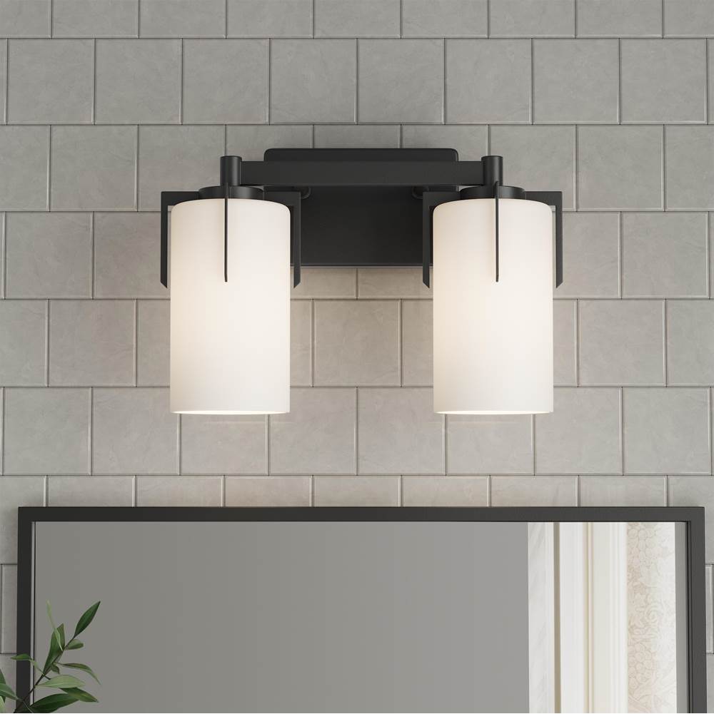 Millennium Lighting 65002-MB Matte Black Froselle 13.25'' Wide 2-light Vanity Image 4