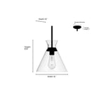 Millennium Lighting 69101-MG Modern Gold Amarella 10'' Wide 1-light Pendant Image 2