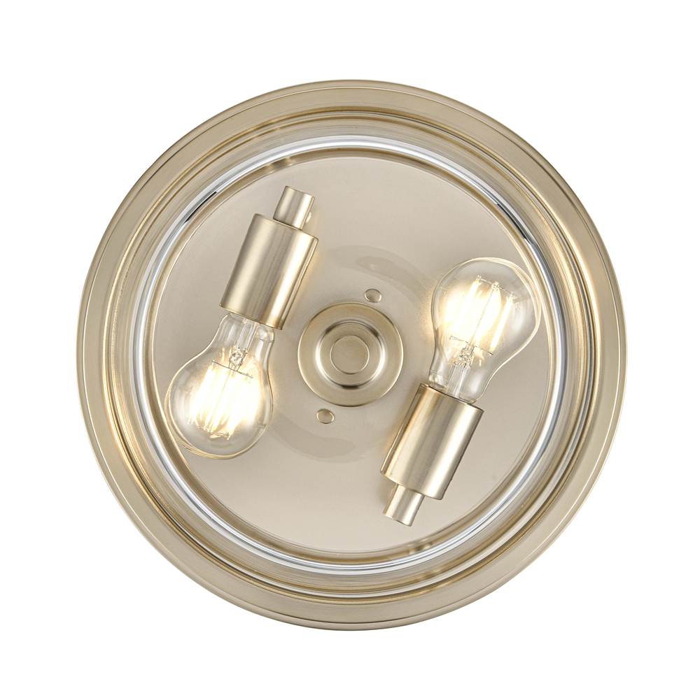 Millennium Lighting 64102-MG Modern Gold Strayhan 13'' 2-light Flush Mount - Modern Gold Image 5