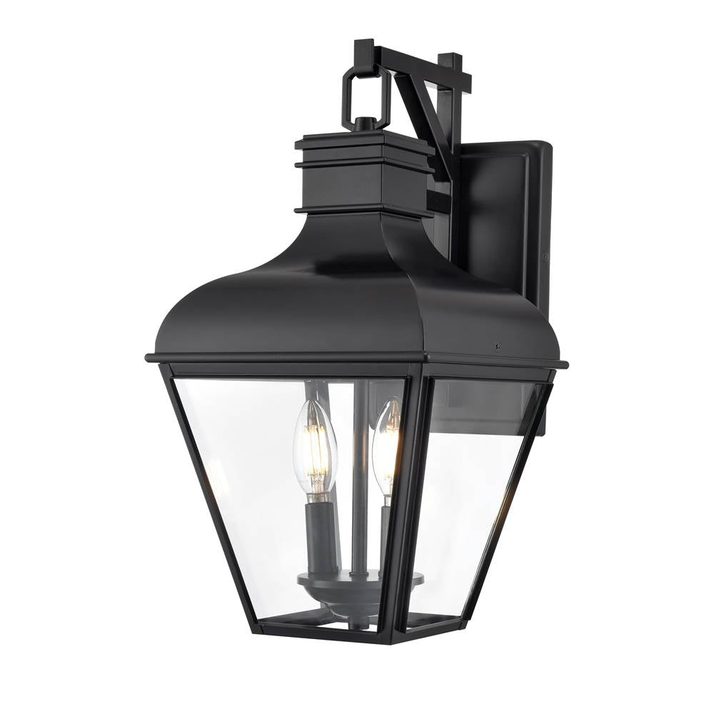 Millennium Lighting 43102-MB Matte Black Edenton 17.75'' High 2-light Outdoor Wall Sconce - Matte Black Image 1
