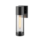 Millennium Lighting 8212-PBK Powder Coat Black Outdoor Wall Sconce Image 1