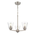 Millennium Lighting 64103-BN Brushed Nickel Strayhan 18'' 3-light Chandelier - Brushed Nickel Image 1