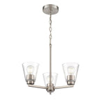 Millennium Lighting 64103-BN Brushed Nickel Strayhan 18'' 3-light Chandelier - Brushed Nickel Image 1