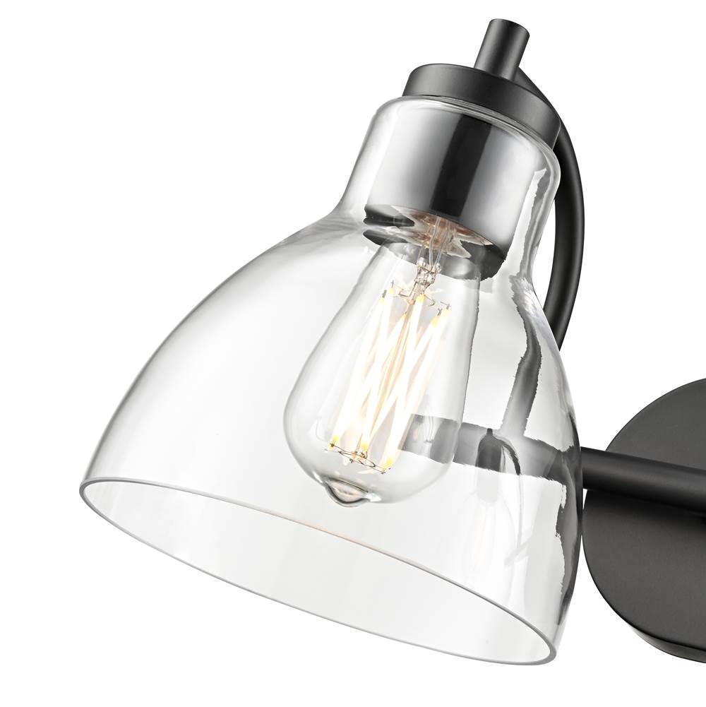 Millennium Lighting 6202-MB Matte Black Knightsdale 17.5''  2-light Vanity - Matte Black Image 5