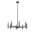 Millennium Lighting 25708-MB Matte Black Skyva 30.25'' Wide 8-light Chandelier - Matte Black Image 1