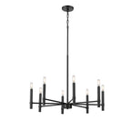 Millennium Lighting 25708-MB Matte Black Skyva 30.25'' Wide 8-light Chandelier - Matte Black Image 1