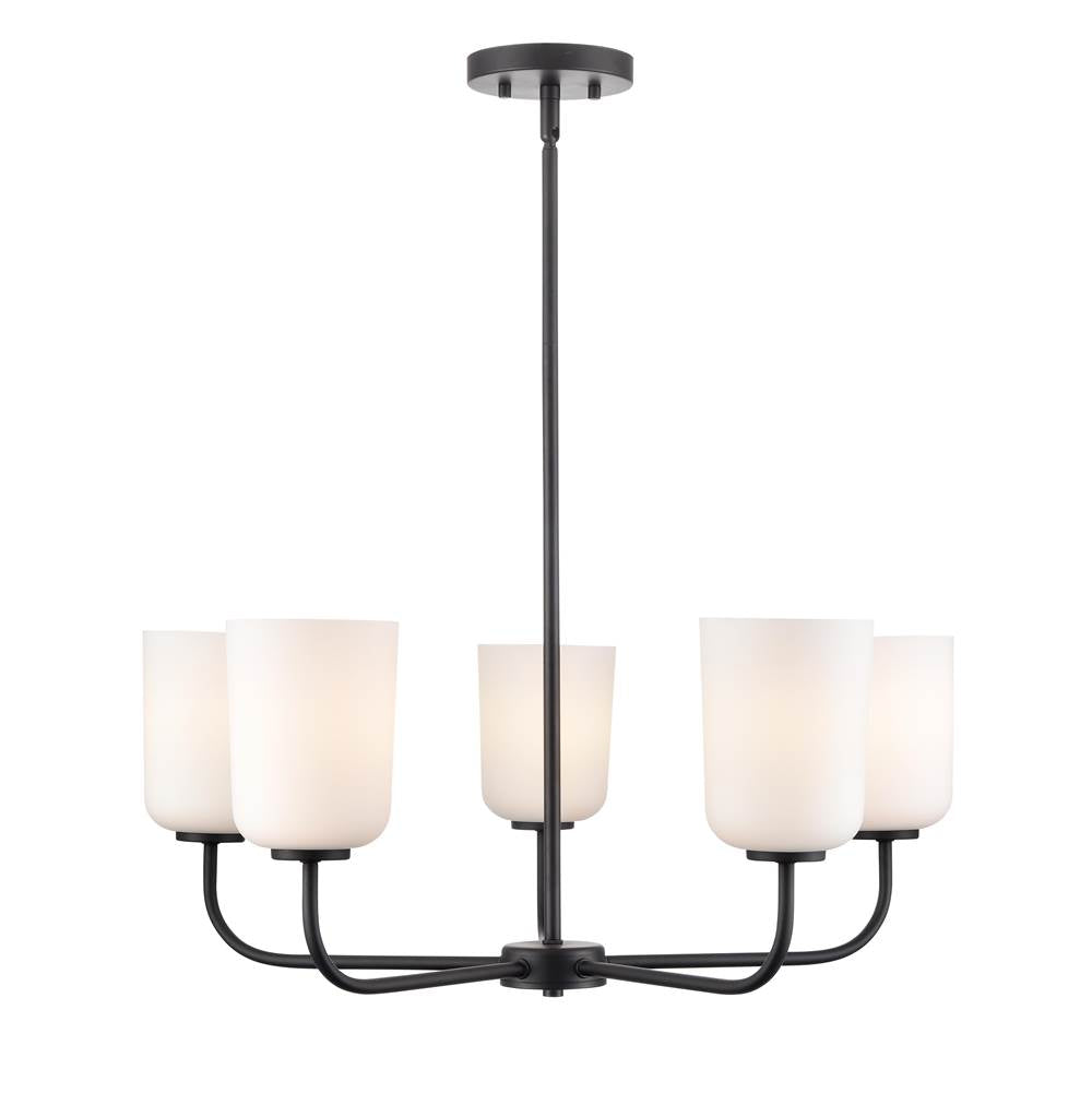 Millennium Lighting Laphia 27'' Wide 5-light Chandelier - Brushed Nickel