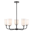 Millennium Lighting Laphia 27'' Wide 5-light Chandelier - Brushed Nickel