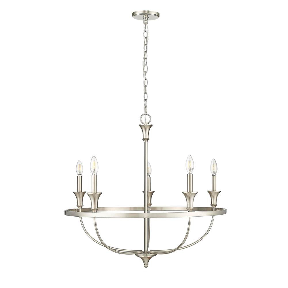 Millennium Lighting 28005-BN Brushed Nickel Chandelier Ceiling Light Image 1