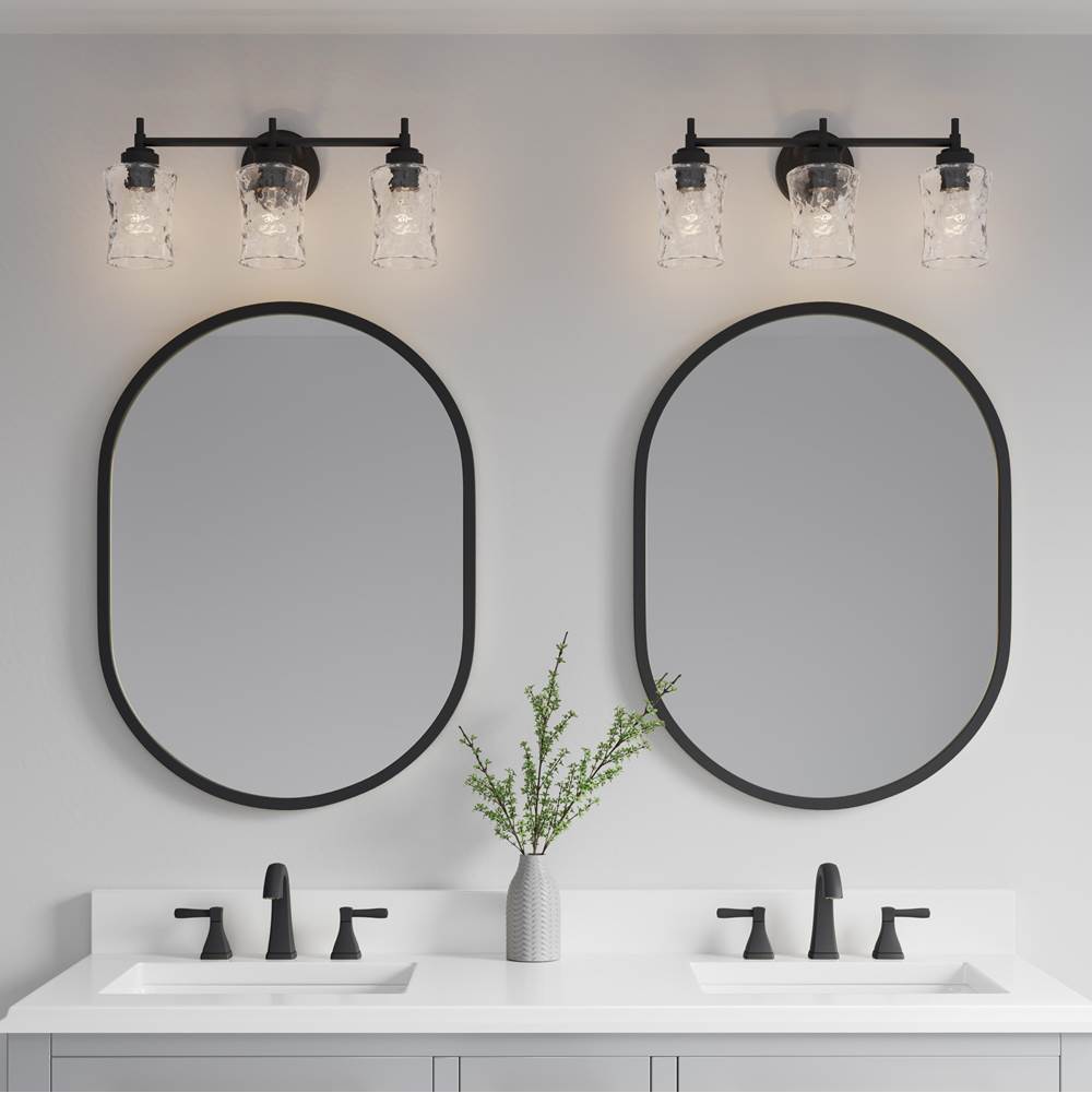 Millennium Lighting 909103-MB Matte Black Clarvyn 21'' Wide 3-light Vanity Image 4