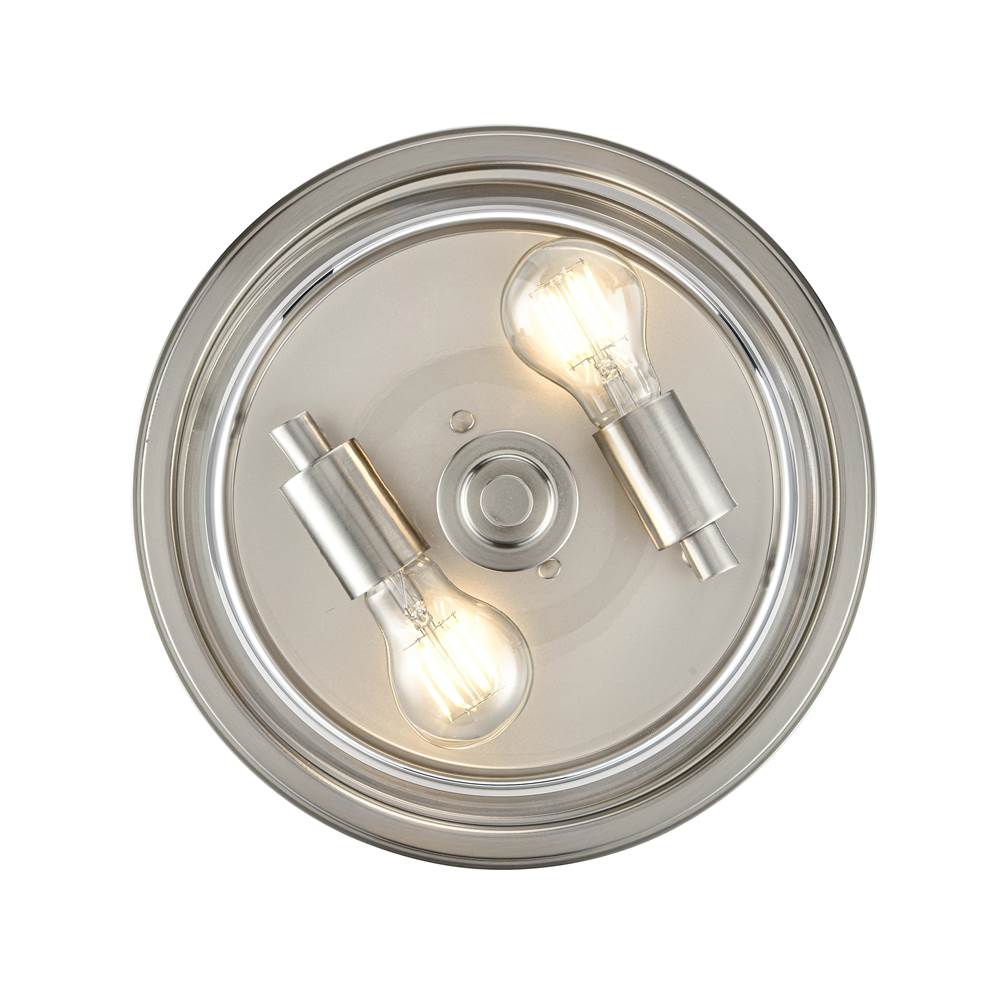 Millennium Lighting 64102-BN Brushed Nickel Strayhan 13'' 2-light Flush Mount - Brushed Nickel Image 5