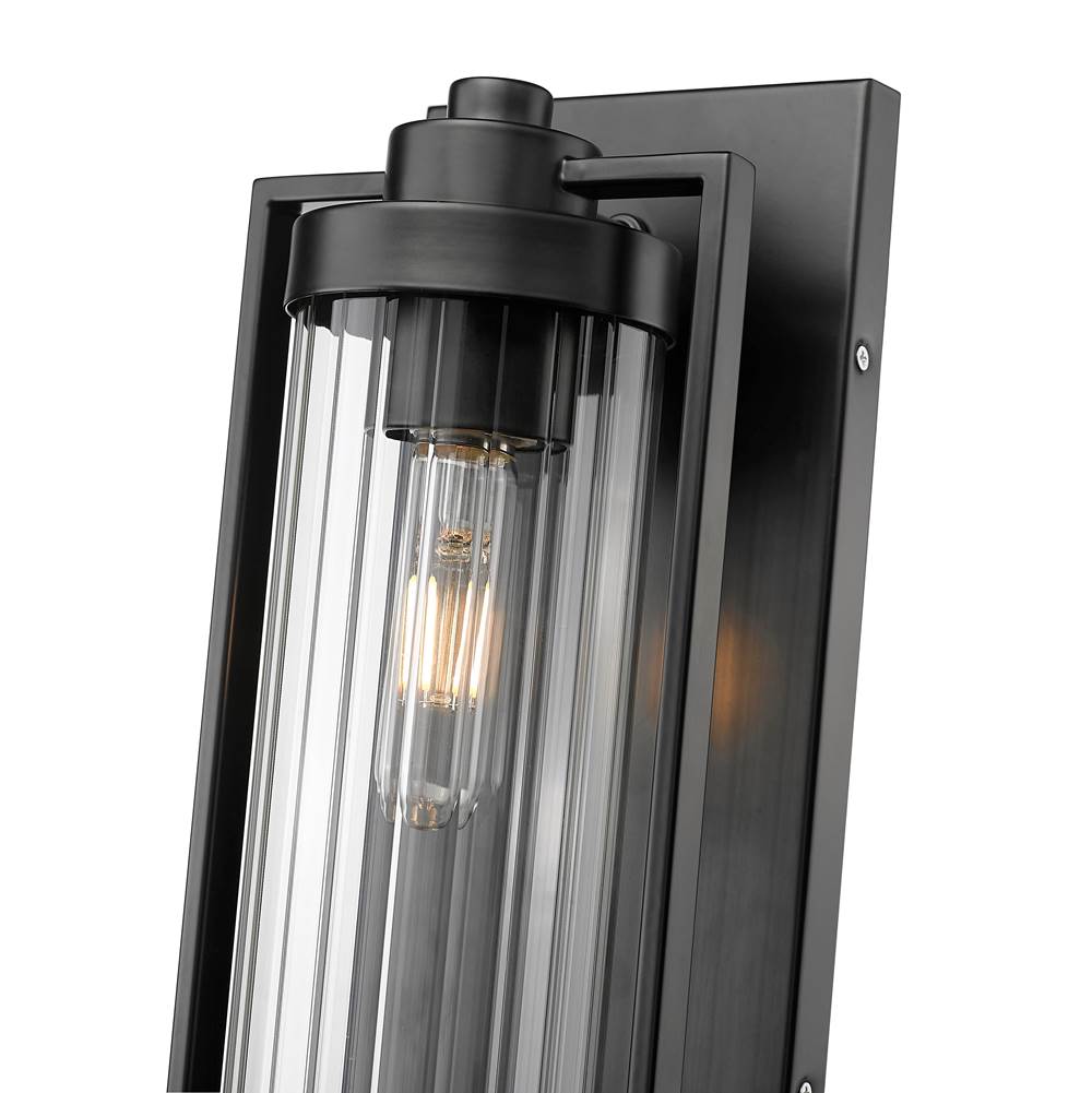 Millennium Lighting 192001-PBK Powder Coated Black Braselton 14'' High 1-light Outdoor Wall Sconce - Powder Coated Black Image 4