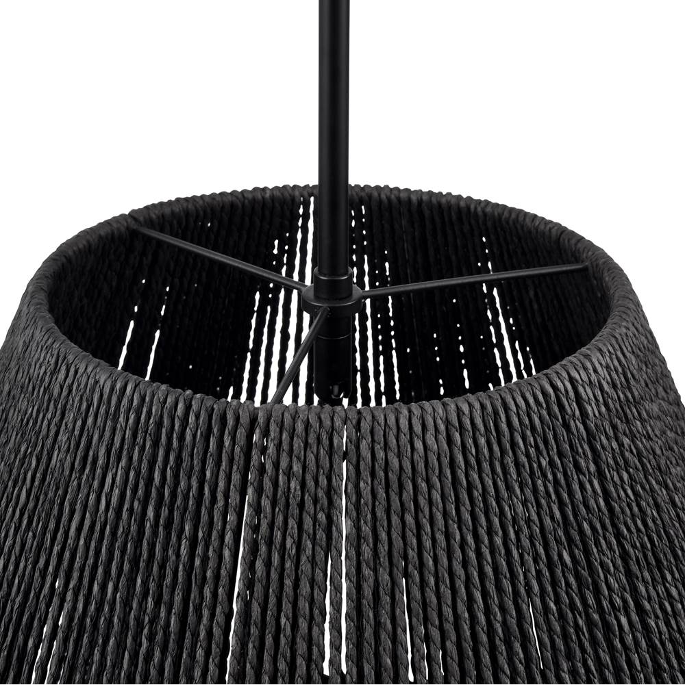 Millennium Lighting 9023-MB Matte Black Elise 22'' Wide 3-light Pendant - Matte Black Image 6