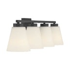 Millennium Lighting 64004WG-MB Matte Black Strayhan 31'' Wide 4-light Vanity Image 7