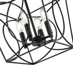 Millennium Lighting 4004-MB Matte Black Semi-flush Ceiling Mount Image 4