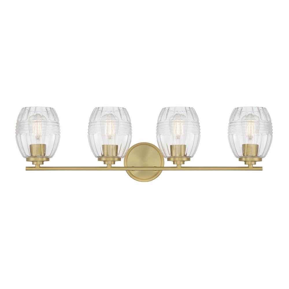 Millennium Lighting 9994-VB Vintage Brass Miravelle 30.5'' Wide 4-light Vanity Image 6
