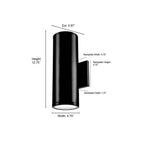 Millennium Lighting LED42102-PBK Powder Coated Black Led Outdoor Wall Sconce Image 2