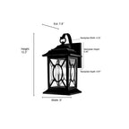 Millennium Lighting 85101-PBK Powder Coated Black Outdoor Wall Sconce Image 2