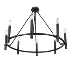 Millennium Lighting 25608-MB Matte Black Skyva 30'' Wide 8-light Chandelier - Matte Black Image 6