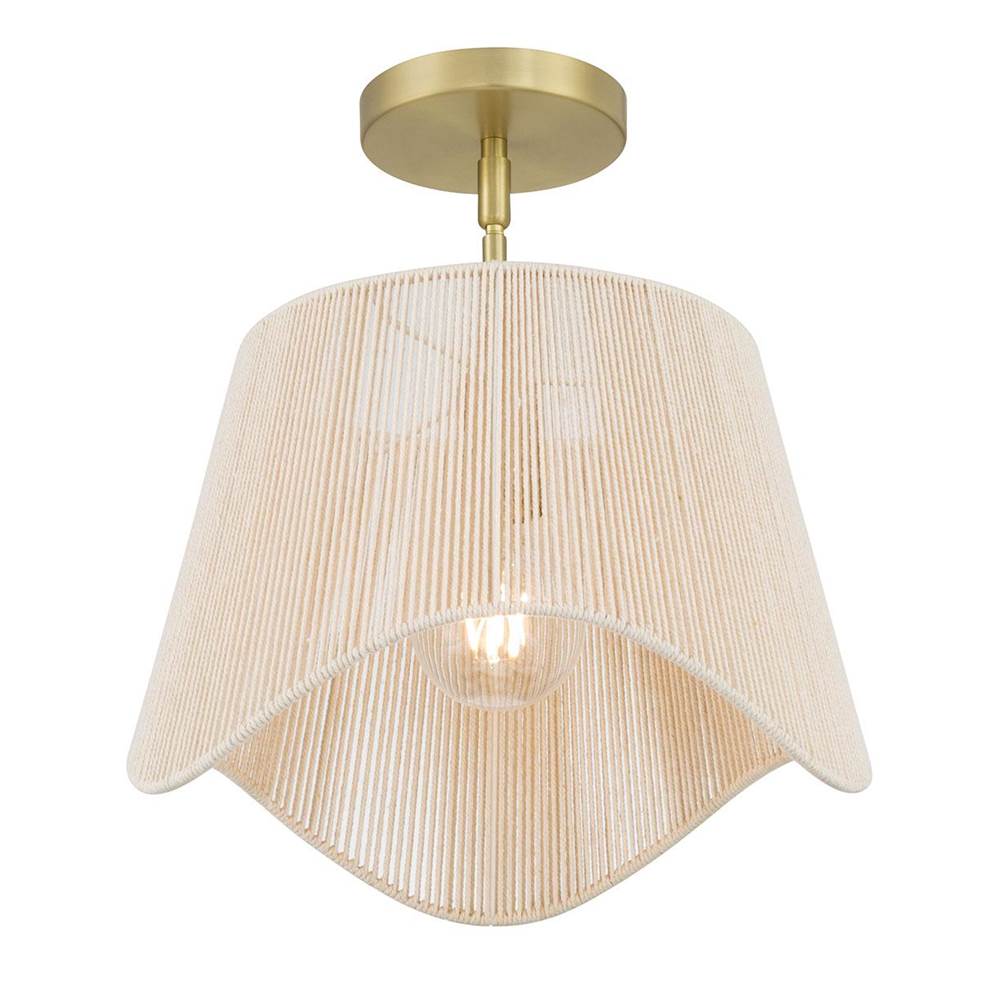 Millennium Lighting 9001-VB Vintage Brass Tulara  13'' Wide 1-light Pendant Image 7