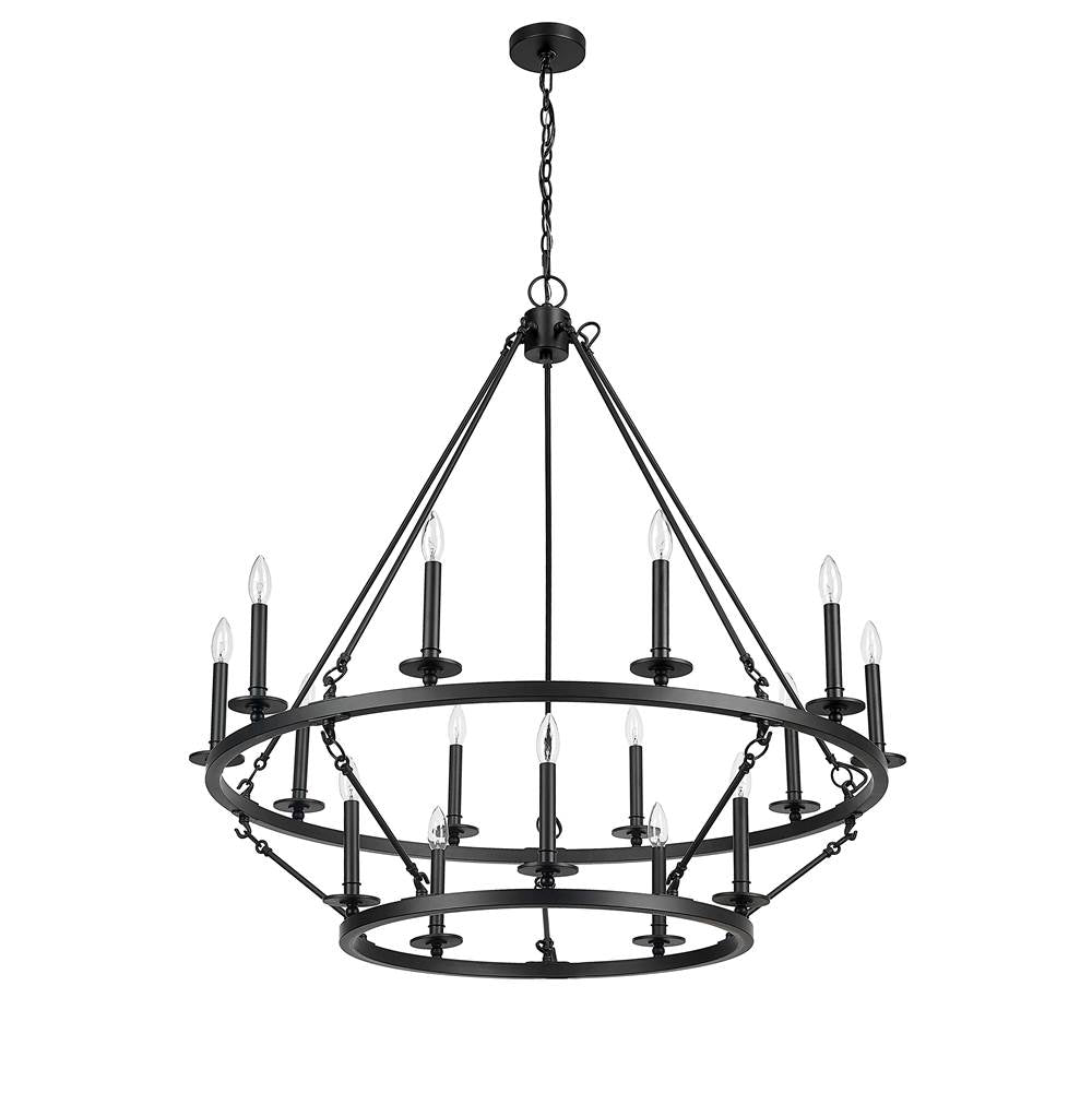 Millennium Lighting 46715-MB Matte Black Chandelier Ceiling Light Image 6