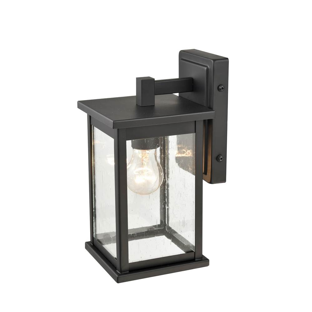 Millennium Lighting 4101-PBK Powder Coat Black Outdoor Wall Sconce Image 1