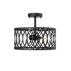 Millennium Lighting 4212-MB Matte Black Semi-flush Ceiling Mount Image 1