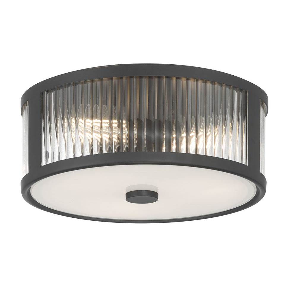 Millennium Lighting 23203-MB Matte Black Ardezia 11.75'' Wide 3-light Flush Mount Image 7