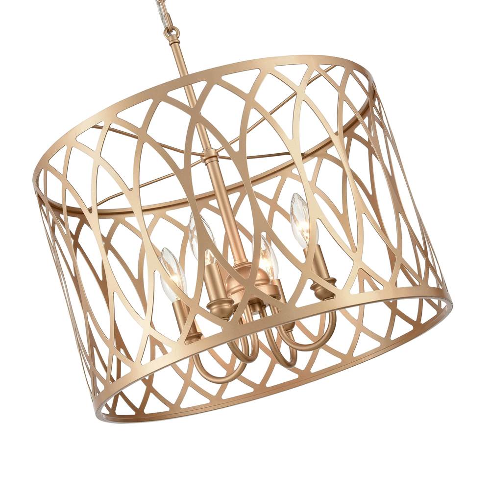 Millennium Lighting 4214-PMG Painted Modern Gold Pendant Light Image 4