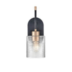 Millennium Lighting 9411-MB/MG Matte Black Modern Gold Wall Sconce Image 1