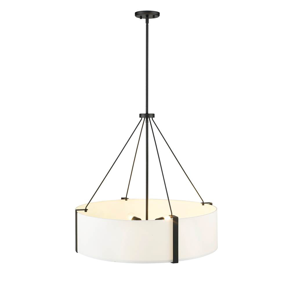 Millennium Lighting 28206-MB/WH Matte Black,White Pendant Light Image 4