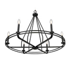 Millennium Lighting 21606-MB Matte Black Jody 32.5'' Wide 6-light Chandelier - Matte Black Image 6